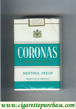 Coronas American Blend Menthol Fresh cigarettes